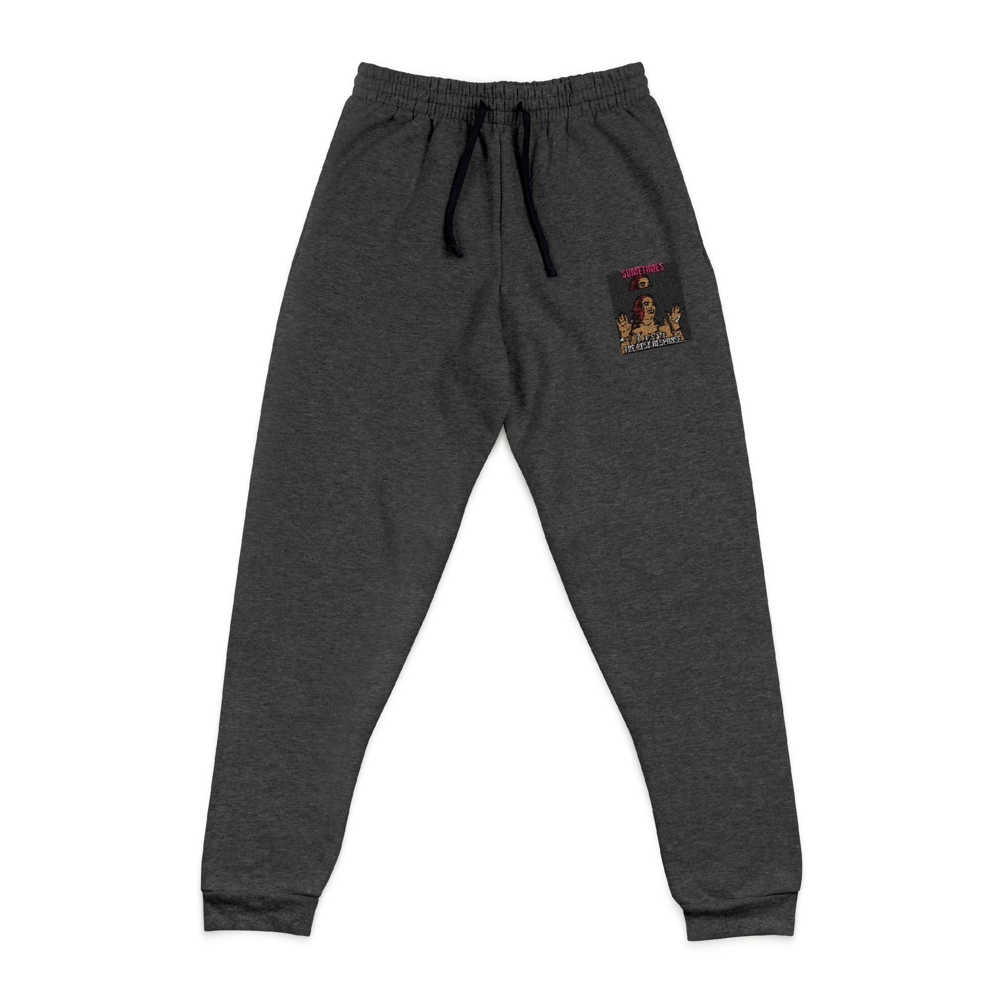 Sometimes No Response Luxury Joggers — Healing & Reflection Collection