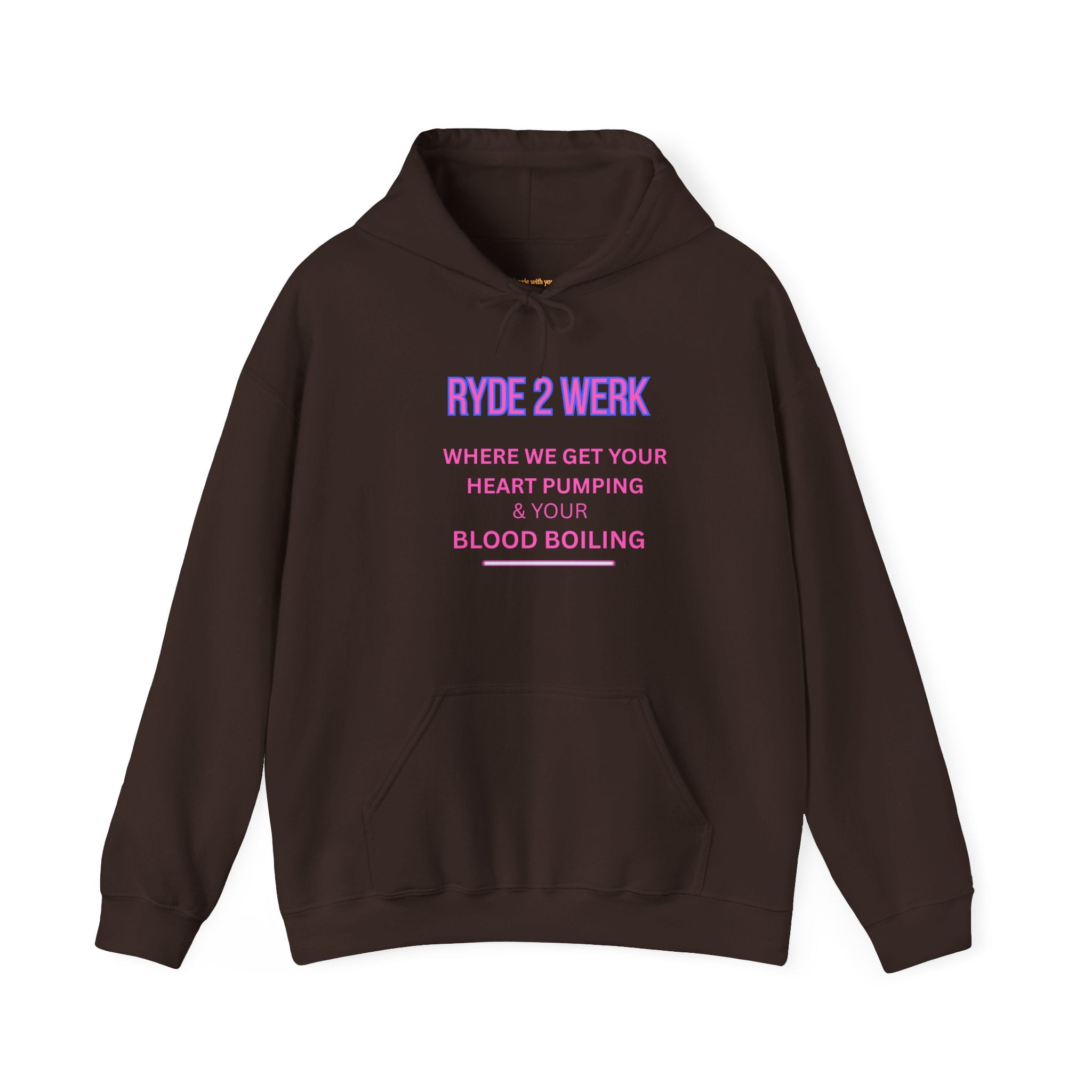 RYDE 2 WERK Official Hoodie- Heart Pumping Edition