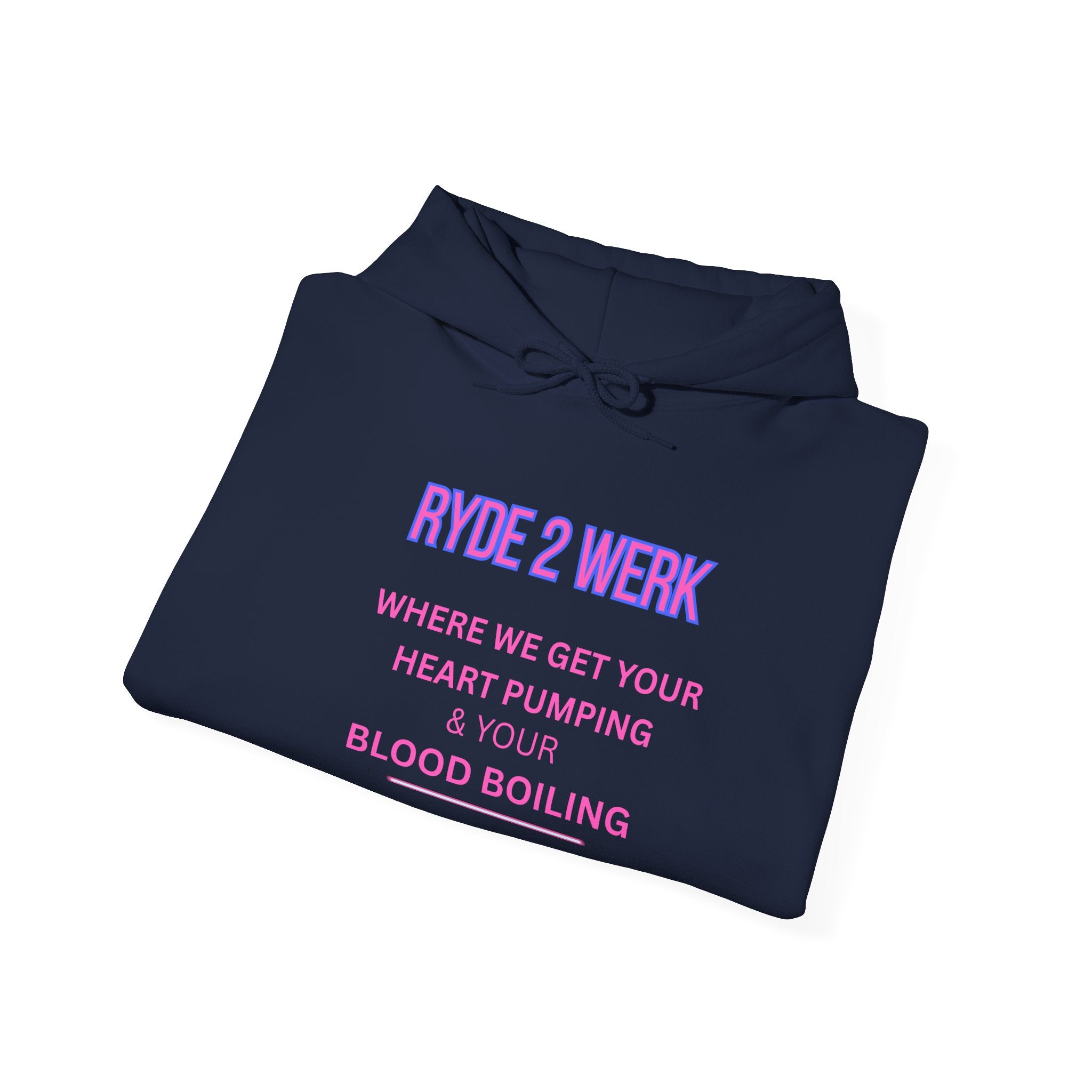 RYDE 2 WERK Official Hoodie- Heart Pumping Edition