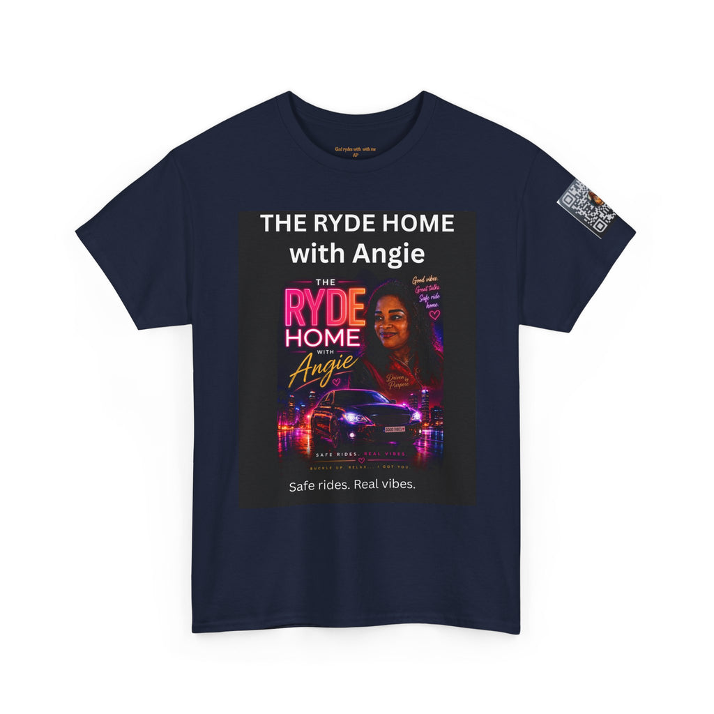 The Ryde Home with Angie T-Shirt — Radio/Podcast Host Tee