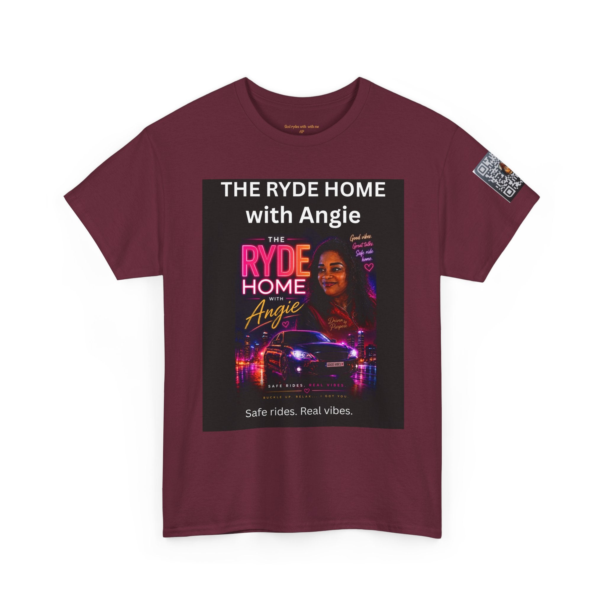 The Ryde Home with Angie T-Shirt — Radio/Podcast Host Tee