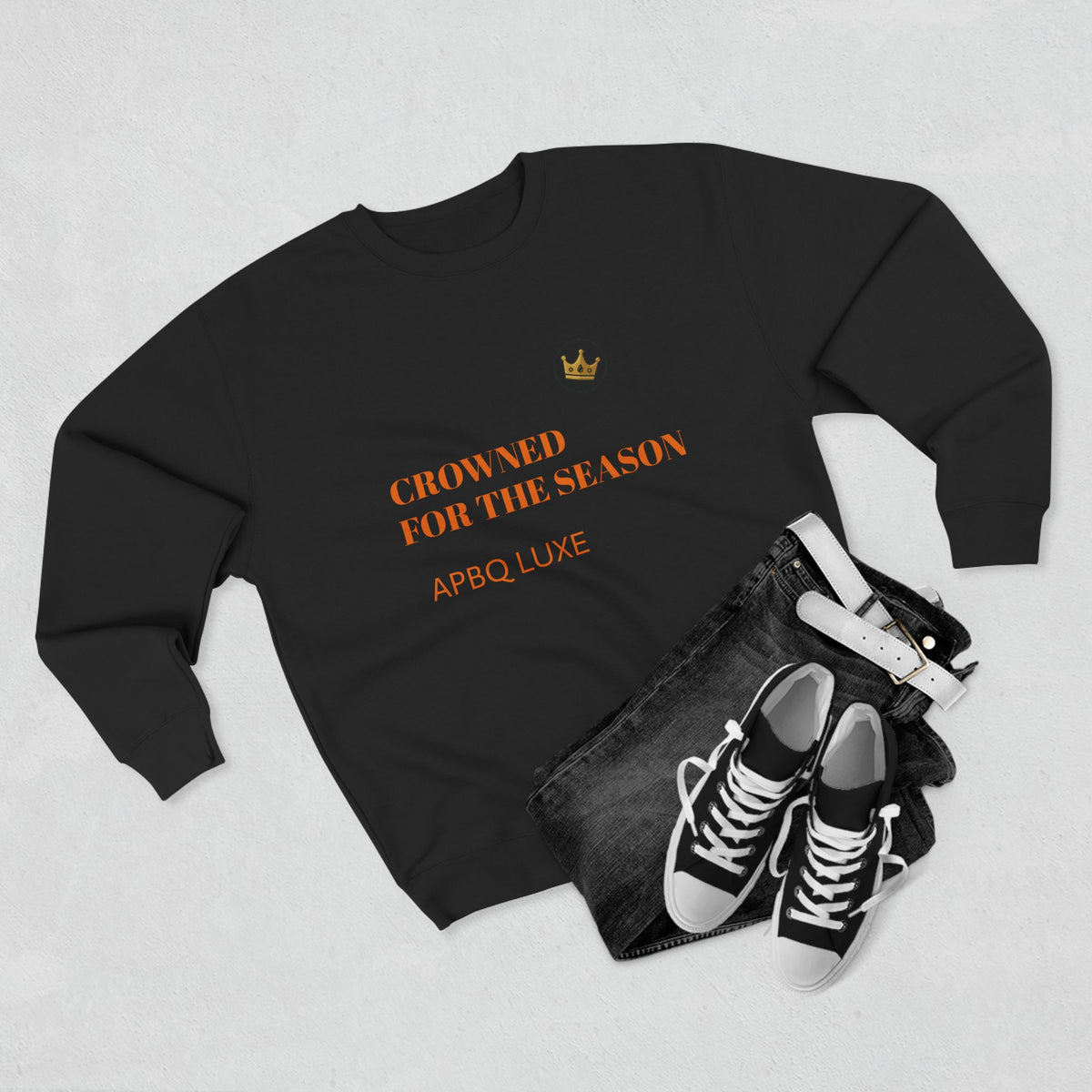 APBQ Luxe Crowned for the Season Signature Crewneck Sweatshirt