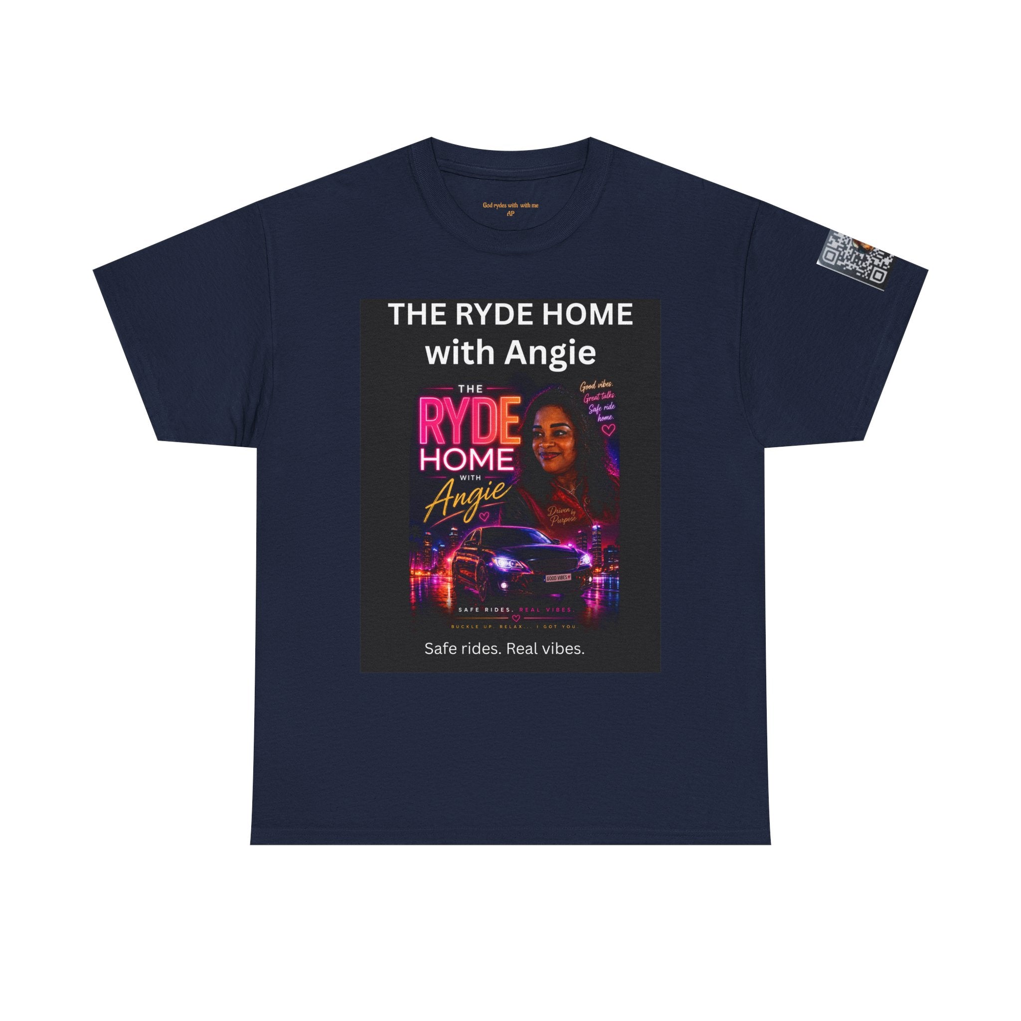 The Ryde Home with Angie T-Shirt — Radio/Podcast Host Tee