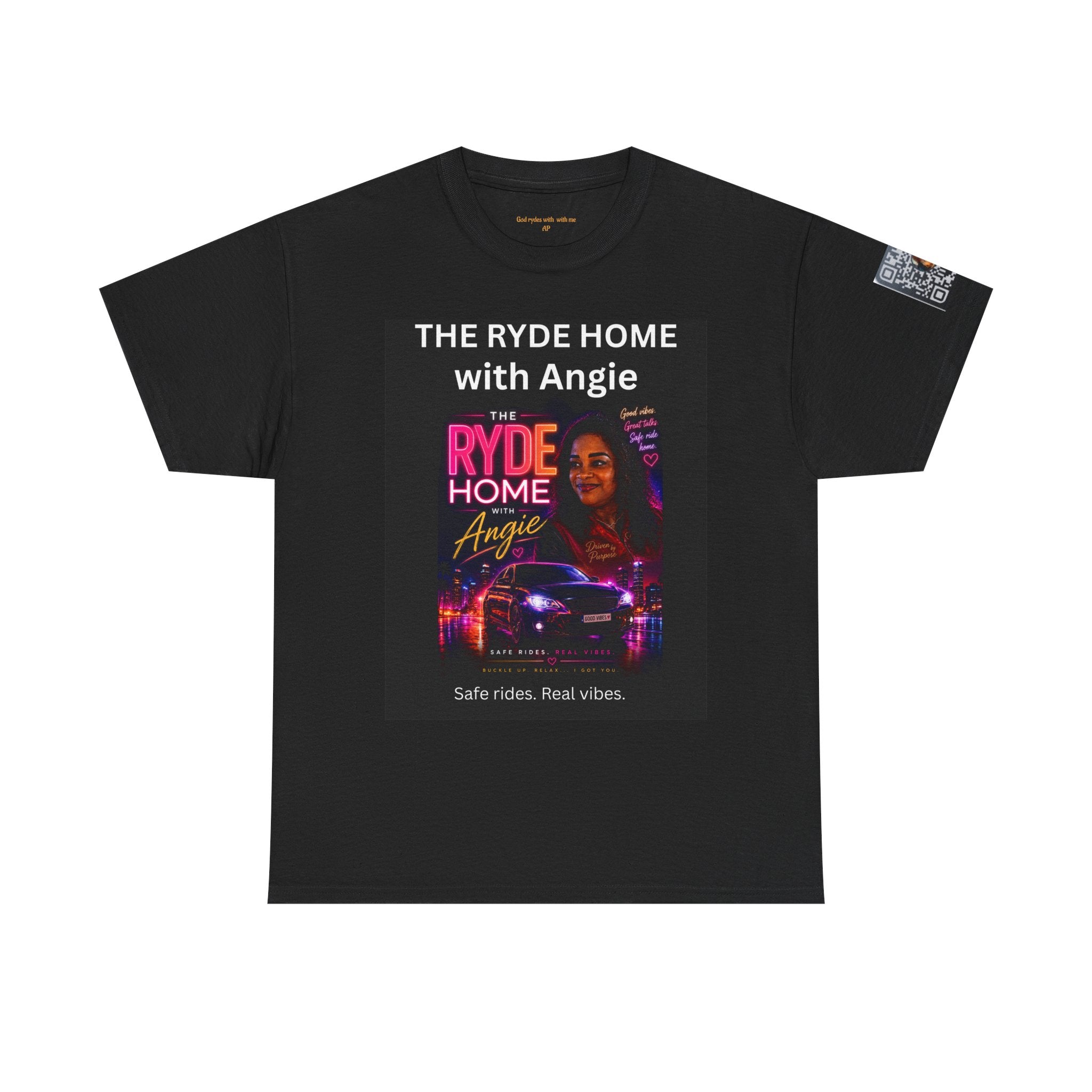 The Ryde Home with Angie T-Shirt — Radio/Podcast Host Tee