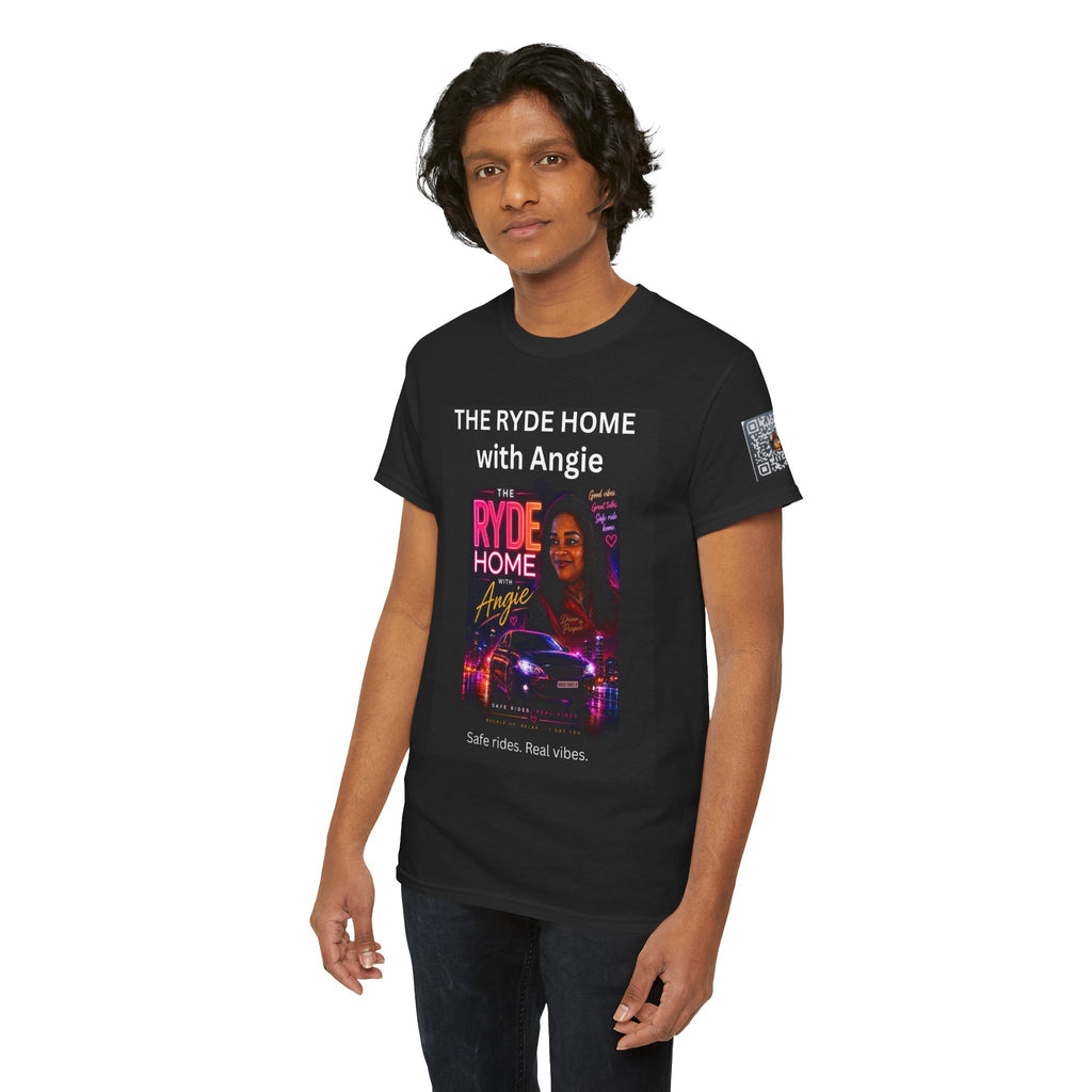 The Ryde Home with Angie T-Shirt — Radio/Podcast Host Tee