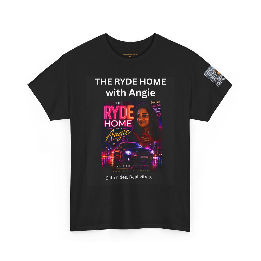 The Ryde Home with Angie T-Shirt — Radio/Podcast Host Tee