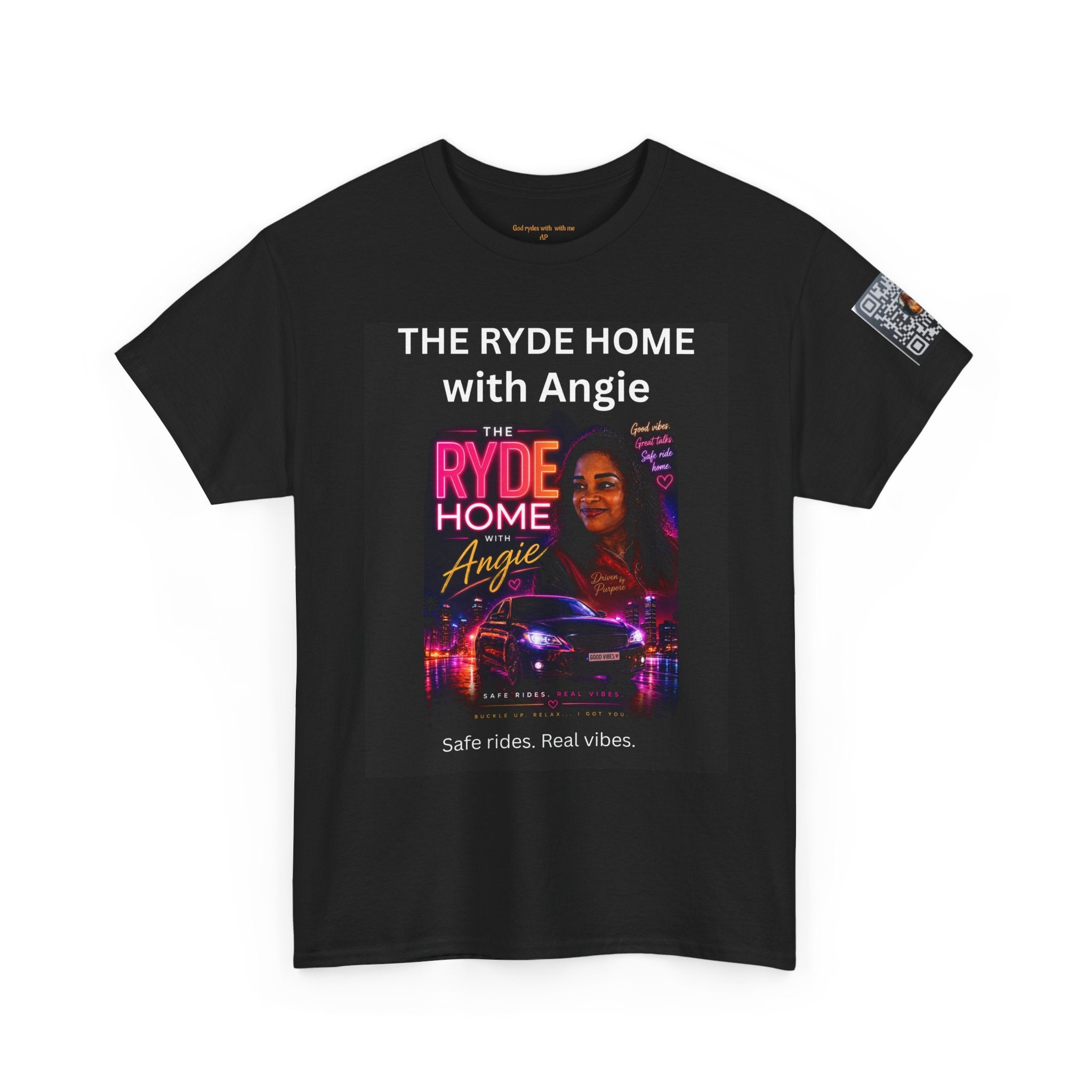The Ryde Home with Angie T-Shirt — Radio/Podcast Host Tee