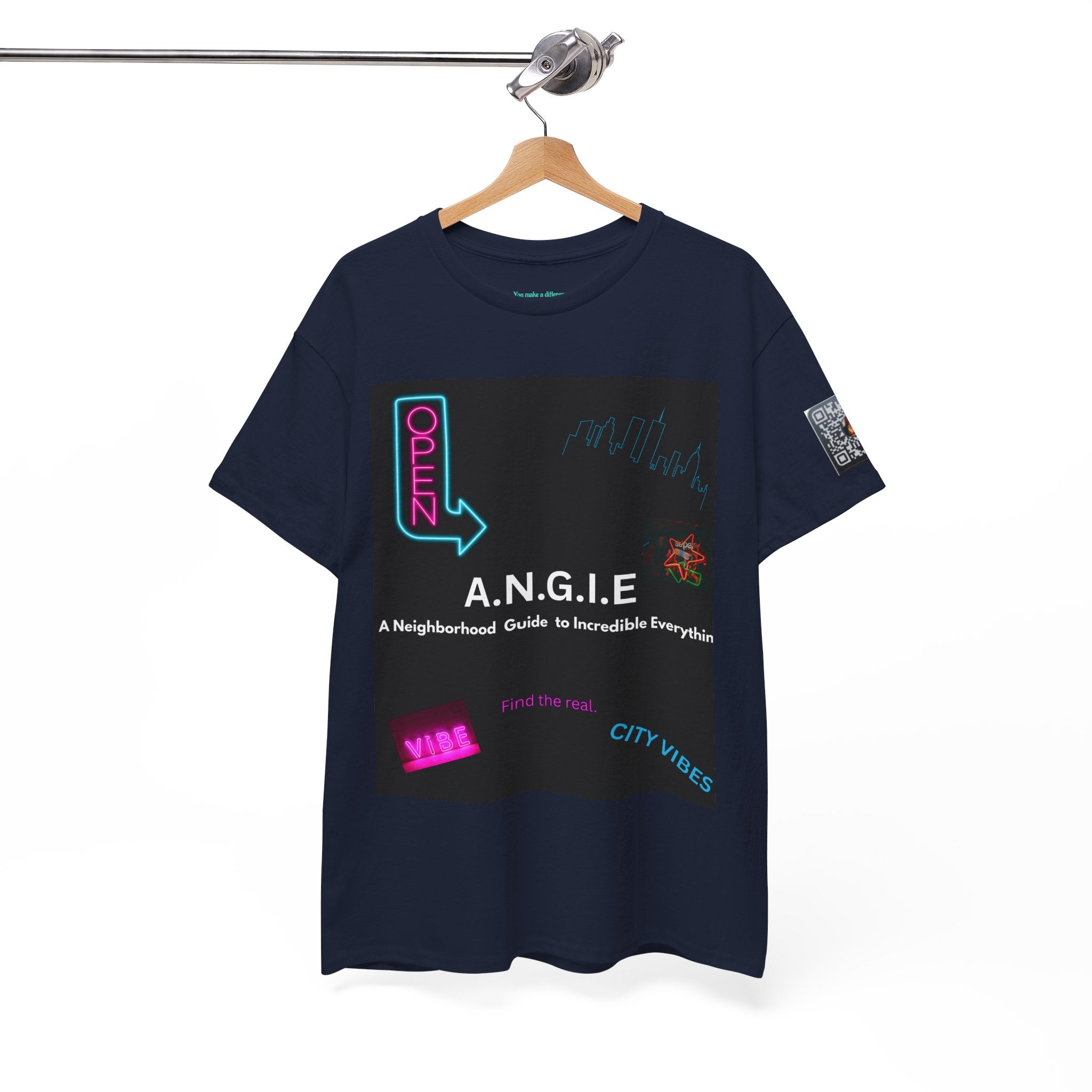 A.N.G.I.E. 'Find the Real' Neon City Tee