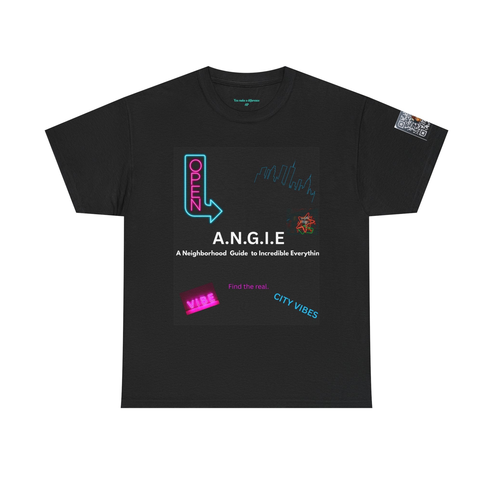 A.N.G.I.E. 'Find the Real' Neon City Tee