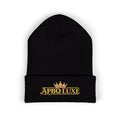 APBQ Luxe Signature Crown Embroidered Cuffed Beanie