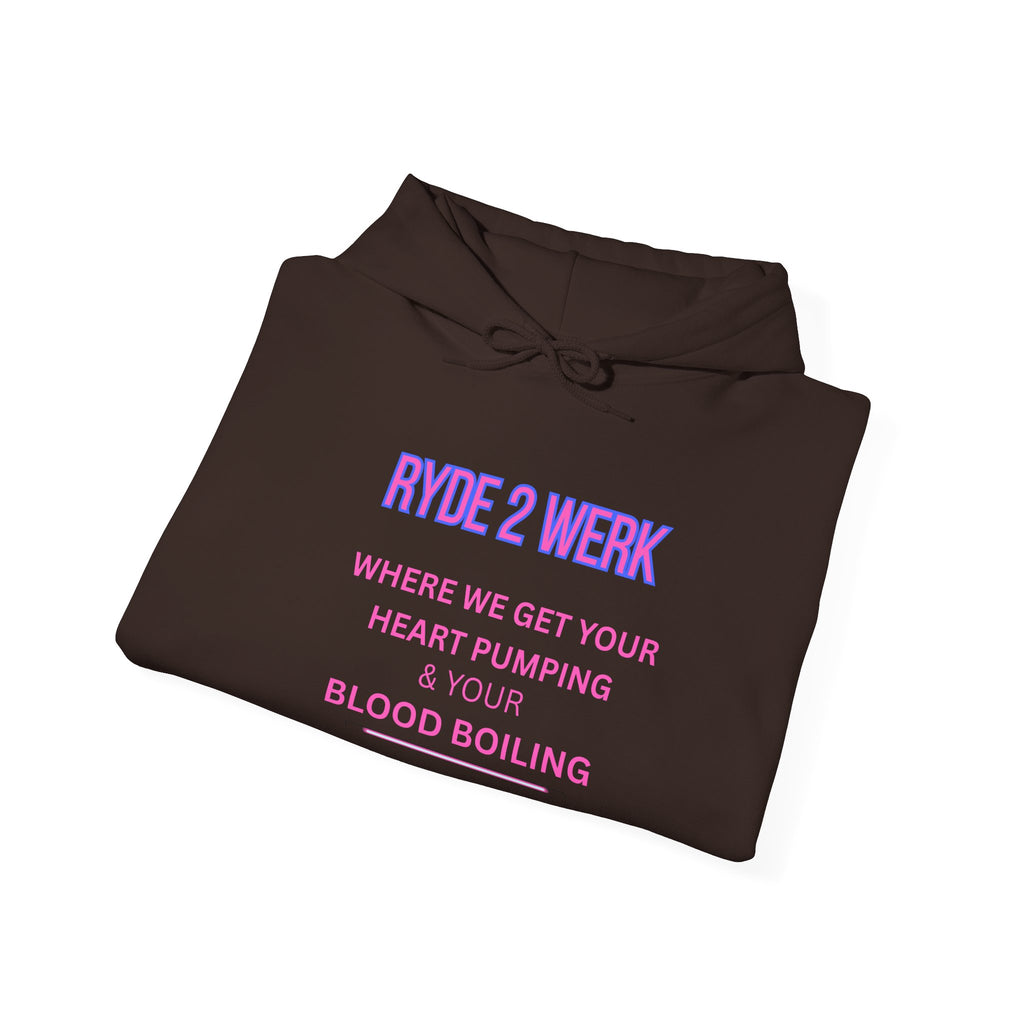 RYDE 2 WERK Official Hoodie- Heart Pumping Edition